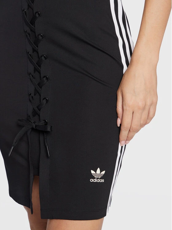 ADIDAS Vestito Estivo Always Original Laced Strap HK5084 Nero Slim Fit 4 ADIDAS Vestito Estivo Always Original Laced Strap HK5084 Nero Slim Fit - immagine 4