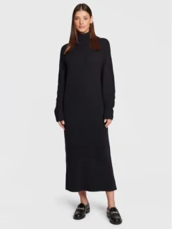 American Vintage Vestito Di Maglia Domy DOMY14AH22 Nero Regular Fit