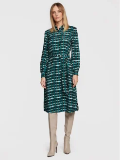 B.young Vestito Chemisier Ibine 20812172 Verde Regular Fit