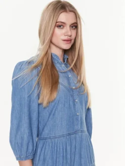 Ba&sh Vestito Di Jeans Willow 1E22WILL Blu Regular Fit -Offerta economica Guess || Calvin Klein Jeans || Vero Moda ba sh vestito di jeans willow 1e22will blu regular fit 3