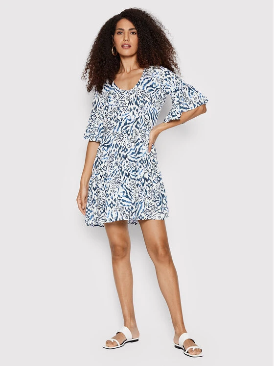 Banana Moon Vestito Estivo Kimi Aqualiday KBN74 Blu Scuro Relaxed Fit 2 Banana Moon Vestito Estivo Kimi Aqualiday KBN74 Blu Scuro Relaxed Fit - immagine 2