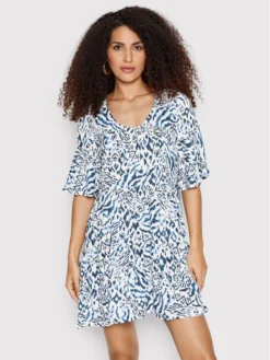 Banana Moon Vestito Estivo Kimi Aqualiday KBN74 Blu Scuro Relaxed Fit