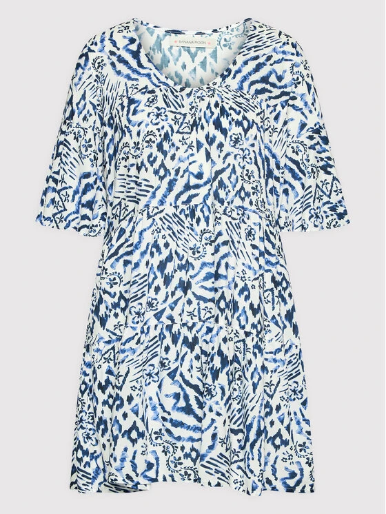 Banana Moon Vestito Estivo Kimi Aqualiday KBN74 Blu Scuro Relaxed Fit 5 Banana Moon Vestito Estivo Kimi Aqualiday KBN74 Blu Scuro Relaxed Fit - immagine 5