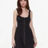 BDG Urban Outfitters Vestito Estivo BDG AZEALIA MINI 76476605 Nero Basic Fit