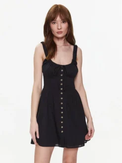 BDG Urban Outfitters Vestito Estivo BDG AZEALIA MINI 76476605 Nero Basic Fit