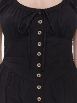 BDG Urban Outfitters Vestito Estivo BDG AZEALIA MINI 76476605 Nero Basic Fit -Offerta economica Guess || Calvin Klein Jeans || Vero Moda bdg urban outfitters vestito estivo bdg azealia mini 76476605 nero basic fit 4