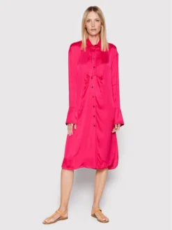Birgitte Herskind Vestito Chemisier Barba 4422370 Rosa Oversize
