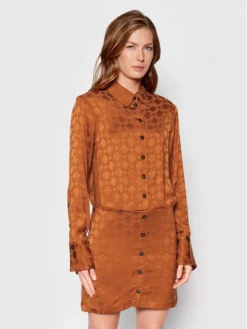 Birgitte Herskind Vestito Chemisier Bree 4426876 Marrone Regular Fit