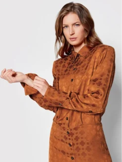 Birgitte Herskind Vestito Chemisier Bree 4426876 Marrone Regular Fit -Offerta economica Guess || Calvin Klein Jeans || Vero Moda birgitte herskind vestito chemisier bree 4426876 marrone regular fit 3