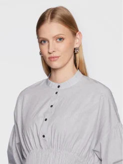 Birgitte Herskind Vestito Chemisier Freja 4654901 Blu Loose Fit -Offerta economica Guess || Calvin Klein Jeans || Vero Moda birgitte herskind vestito chemisier freja 4654901 blu loose fit 3