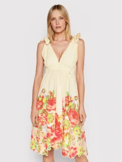 Vestito Estivo RA2220 T8860 Beige Regular Fit