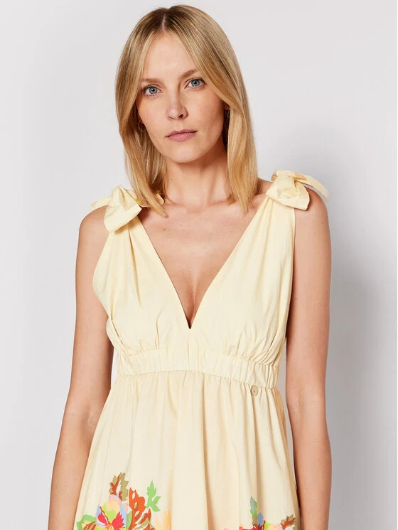 Vestito Estivo RA2220 T8860 Beige Regular Fit 4 Vestito Estivo RA2220 T8860 Beige Regular Fit - immagine 4