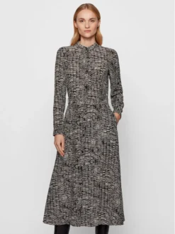 Boss Vestito Chemisier C_Delkas 50445575 Nero Slim Fit