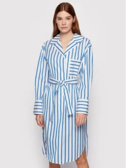 Boss Vestito Chemisier C_Disso 50447726 Blu Comfort Fit