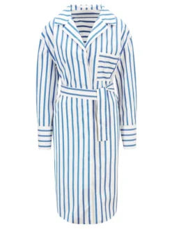 Boss Vestito Chemisier C_Disso 50447726 Blu Comfort Fit -Offerta economica Guess || Calvin Klein Jeans || Vero Moda boss vestito chemisier c disso 50447726 bianco comfort fit 5