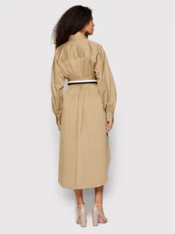 Boss Vestito Chemisier Ducilene 50468220 Marrone Regular Fit -Offerta economica Guess || Calvin Klein Jeans || Vero Moda boss vestito chemisier ducilene 50468220 marrone regular fit 2