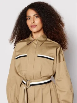 Boss Vestito Chemisier Ducilene 50468220 Marrone Regular Fit -Offerta economica Guess || Calvin Klein Jeans || Vero Moda boss vestito chemisier ducilene 50468220 marrone regular fit 3