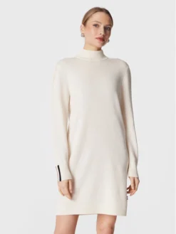 Boss Vestito Di Maglia C_Fuenta 50476594 Beige Relaxed Fit