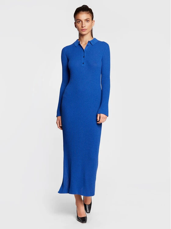 Boss Vestito Di Maglia Floriene 50474032 Blu Slim Fit 2 Boss Vestito Di Maglia Floriene 50474032 Blu Slim Fit - immagine 2