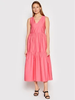 Boss Vestito Estivo C_Ditesta 50470014 Rosa Regular Fit