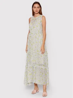 Boss Vestito Estivo Dabeala 50473254 Bianco Regular Fit