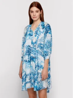 Boss Vestito Estivo Difloru 50454550 Blu Oversize