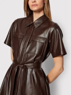 Boss Vestito In Similpelle Dalidi 50457271 Marrone Regular Fit -Offerta economica Guess || Calvin Klein Jeans || Vero Moda boss vestito in similpelle dalidi 50457271 marrone regular fit 3