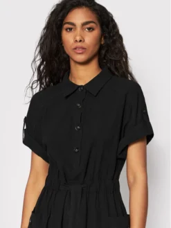 BRAVE SOUL Vestito Chemisier LDRW-272GINA Nero Regular Fit -Offerta economica Guess || Calvin Klein Jeans || Vero Moda brave soul vestito chemisier ldrw 272gina nero regular fit 3