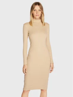 BRAVE SOUL Vestito Di Maglia LDRJ-69KENDALL Beige Slim Fit