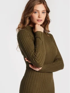 BRAVE SOUL Vestito Di Maglia LKD-230CUBOA Verde Slim Fit -Offerta economica Guess || Calvin Klein Jeans || Vero Moda brave soul vestito di maglia lkd 230cuboa verde slim fit 3