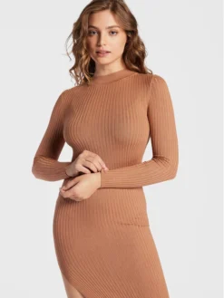 BRAVE SOUL Vestito Di Maglia LKD-237SPALDINGB Marrone Slim Fit -Offerta economica Guess || Calvin Klein Jeans || Vero Moda brave soul vestito di maglia lkd 237spaldingb marrone slim fit 3