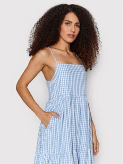 Brixton Vestito Estivo Gingham 04290 Blu Regular Fit -Offerta economica Guess || Calvin Klein Jeans || Vero Moda brixton vestito estivo gingham 04290 blu regular fit 3