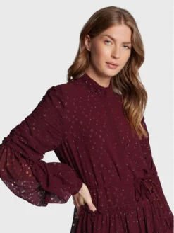Bruuns Bazaar Vestito Chemisier Angelonia Adala BBW3088 Bordeaux Regular Fit -Offerta economica Guess || Calvin Klein Jeans || Vero Moda bruuns bazaar vestito chemisier angelonia adala bbw3088 bordeaux regular fit 3