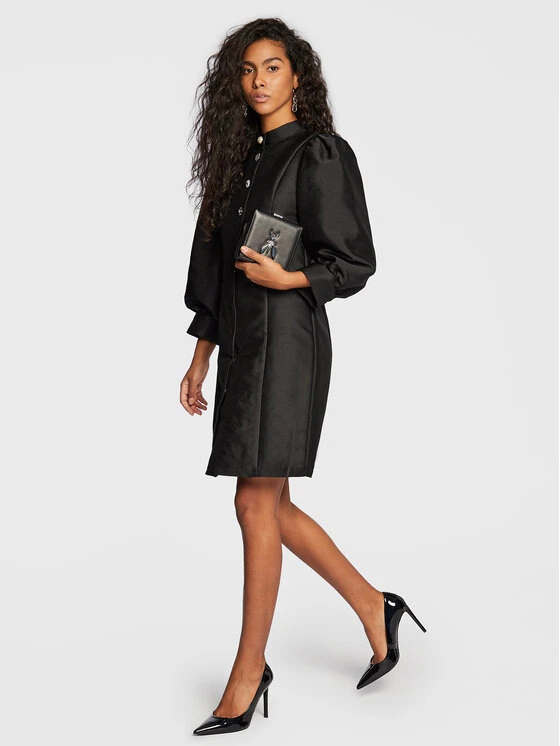 Bruuns Bazaar Vestito Chemisier Jonquil Brooklyn BBW3142 Nero Regular Fit 2 Bruuns Bazaar Vestito Chemisier Jonquil Brooklyn BBW3142 Nero Regular Fit - immagine 2