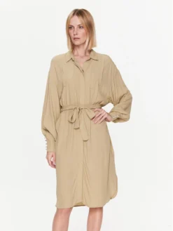 Bruuns Bazaar Vestito Chemisier Lilli Thilda BBW3312 Verde Regular Fit