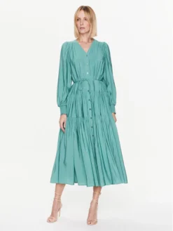 Bruuns Bazaar Vestito Da Giorno Carline BBW3324 Verde Regular Fit