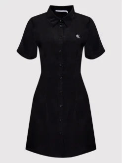 Calvin Klein Jeans Vestito Chemisier J20J218342 Nero Regular Fit -Offerta economica Guess || Calvin Klein Jeans || Vero Moda calvin klein jeans vestito chemisier j20j218342 nero regular fit 4