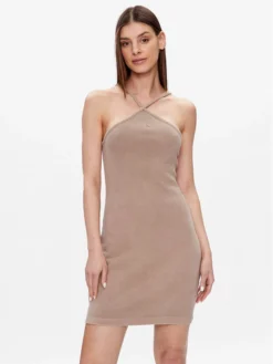 Calvin Klein Jeans Vestito Da Giorno J20J220752 Beige Slim Fit