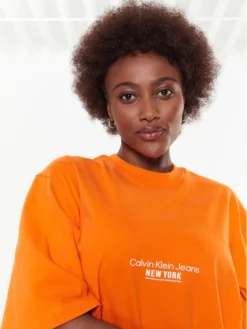 Calvin Klein Jeans Vestito Da Giorno J20J220755 Arancione Relaxed Fit -Offerta economica Guess || Calvin Klein Jeans || Vero Moda calvin klein jeans vestito da giorno j20j220755 arancione relaxed fit 3