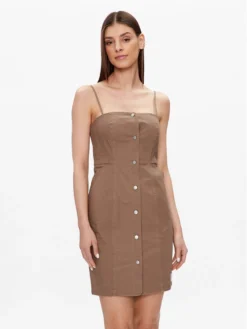 Calvin Klein Jeans Vestito Da Giorno J20J220764 Beige Slim Fit