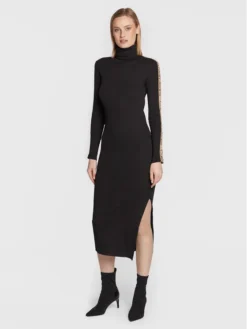 Calvin Klein Jeans Vestito Di Maglia J20J219993 Nero Slim Fit