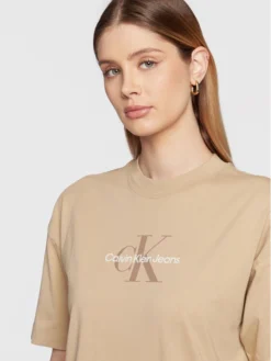 Calvin Klein Jeans Vestito Di Maglia J20J220511 Beige Relaxed Fit -Offerta economica Guess || Calvin Klein Jeans || Vero Moda calvin klein jeans vestito di maglia j20j220511 beige relaxed fit 3