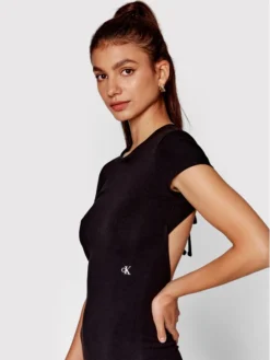 Calvin Klein Jeans Vestito Estivo J20J219076 Nero Regular Fit -Offerta economica Guess || Calvin Klein Jeans || Vero Moda calvin klein jeans vestito estivo j20j219076 nero regular fit 3