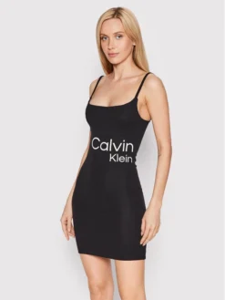 Calvin Klein Jeans Vestito Estivo J20J219077 Nero Slim Fit