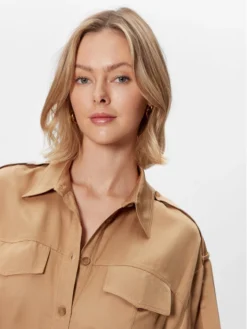 Calvin Klein Vestito Chemisier Drapy K20K205246 Beige Relaxed Fit -Offerta economica Guess || Calvin Klein Jeans || Vero Moda calvin klein vestito chemisier drapy k20k205246 beige relaxed fit 3