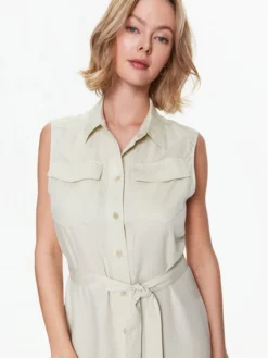 Calvin Klein Vestito Chemisier K20K205204 Verde Regular Fit -Offerta economica Guess || Calvin Klein Jeans || Vero Moda calvin klein vestito chemisier k20k205204 verde regular fit 3