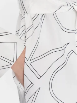 Calvin Klein Vestito Chemisier K20K205509 Bianco Regular Fit -Offerta economica Guess || Calvin Klein Jeans || Vero Moda calvin klein vestito chemisier k20k205509 bianco regular fit 4