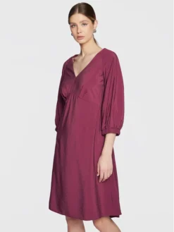 Vestito Da Giorno D8422 Bordeaux Regular Fit