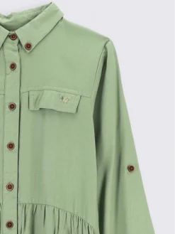 Vestito Chemisier ZC2128101MAJ Verde Regular Fit -Offerta economica Guess || Calvin Klein Jeans || Vero Moda coccodrillo vestito chemisier zc2128101maj verde regular fit 1