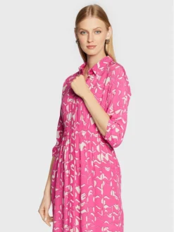 Comma Vestito Chemisier 2121155 Rosa Regular Fit -Offerta economica Guess || Calvin Klein Jeans || Vero Moda comma vestito chemisier 2121155 rosa regular fit 3